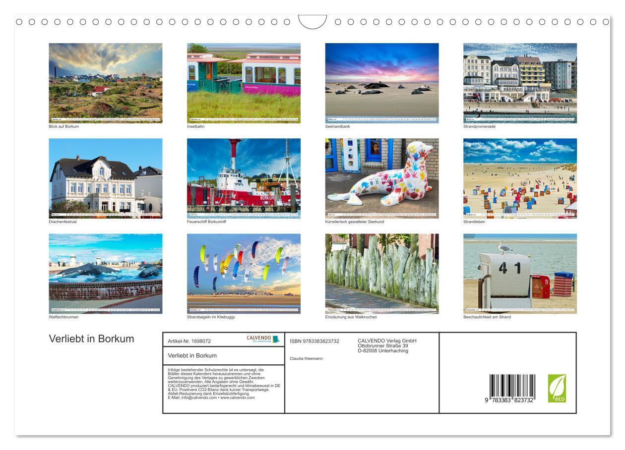 Bild: 9783383823732 | Verliebt in Borkum (Wandkalender 2025 DIN A3 quer), CALVENDO...