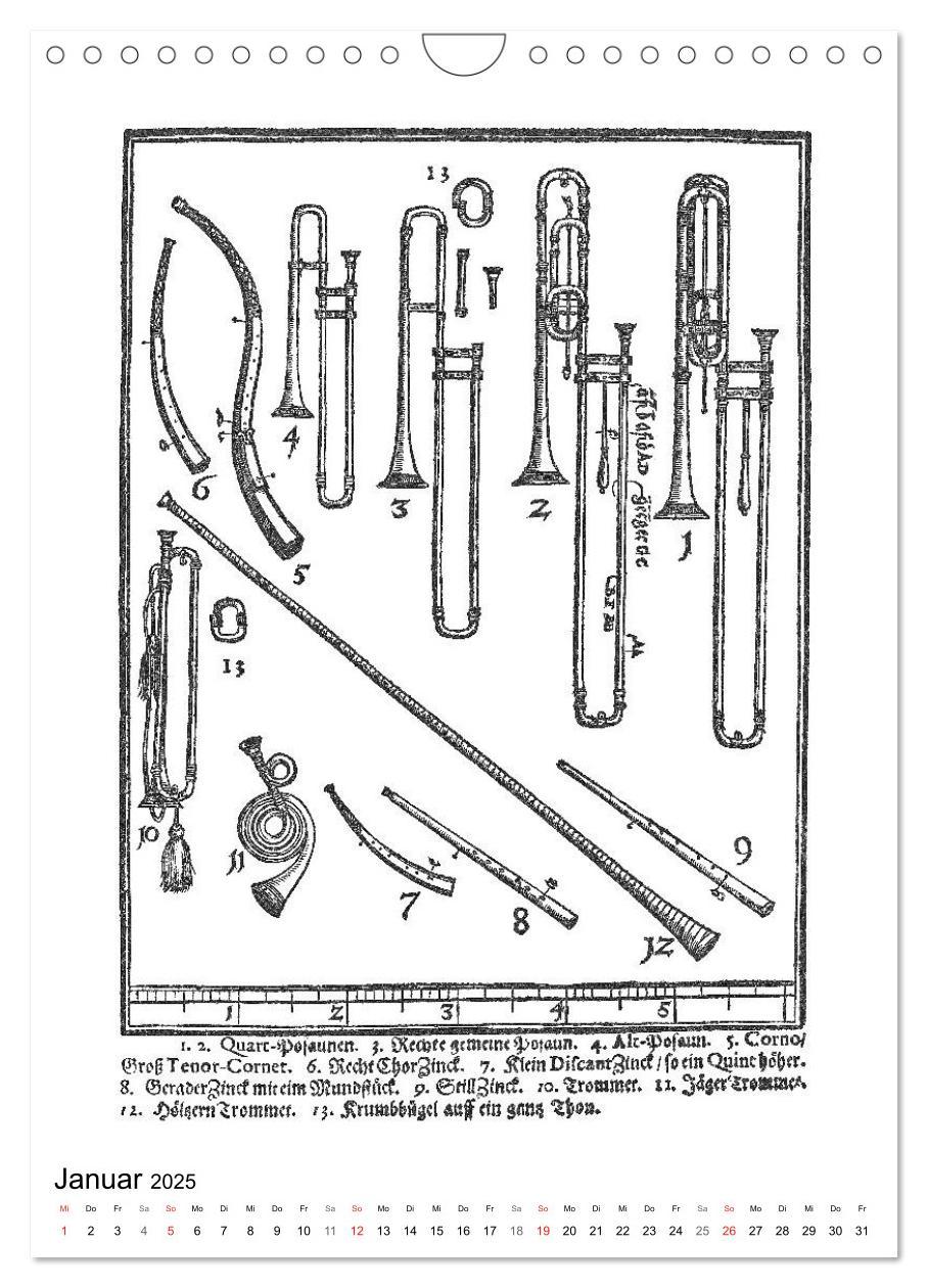 Bild: 9783435967575 | Michael Praetorius Syntagma Musicum (Wandkalender 2025 DIN A4...