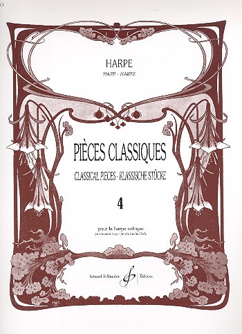 Cover: 9790043022602 | Pièces classiques vol.4 pour la harpe celtique | Odette Le Dentu