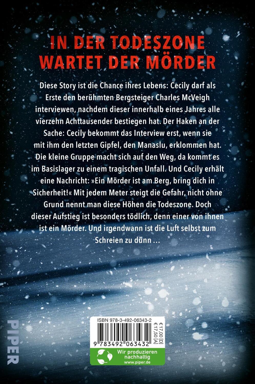 Rückseite: 9783492063432 | Der Aufstieg - In eisiger Höhe wartet der Tod | Amy McCulloch | Buch