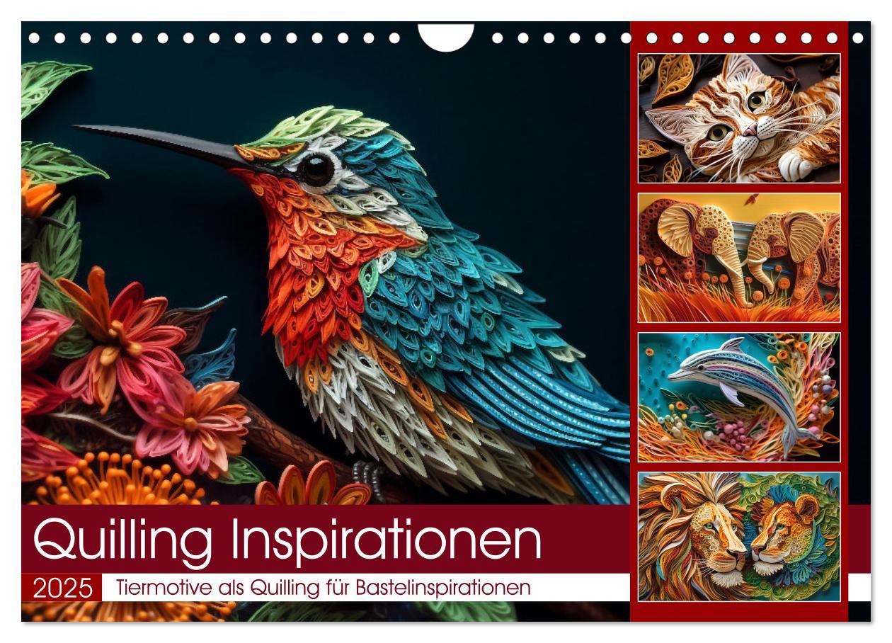 Cover: 9783383866951 | Quilling Inspirationen (Wandkalender 2025 DIN A4 quer), CALVENDO...