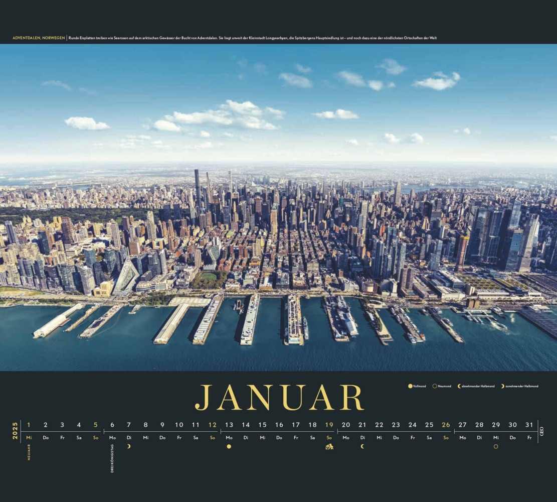 Bild: 4002725988805 | GEO - New York Wandkalender 2025, 50x45cm, Posterkalender mit...