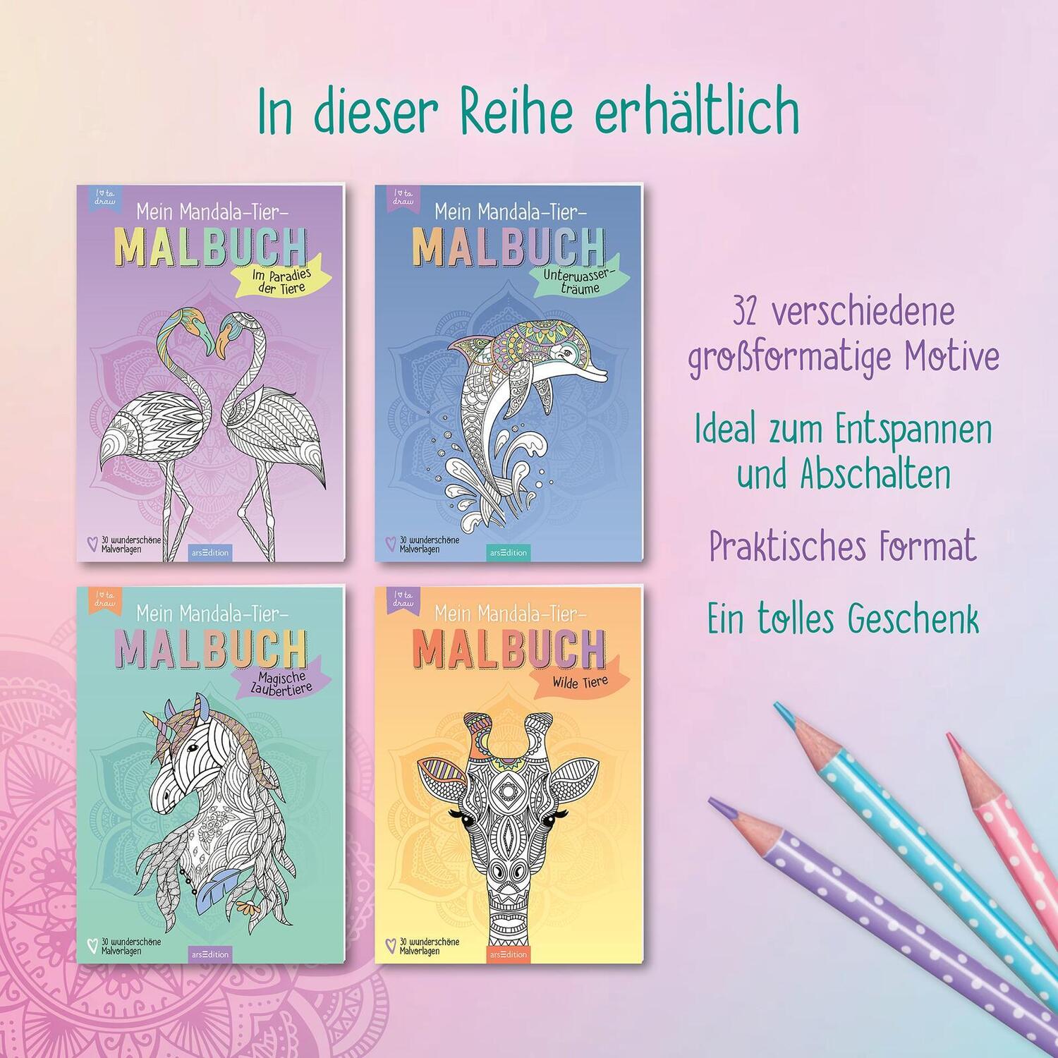 Bild: 9783845857169 | Mein Mandala-Tier-Malbuch - Unterwasserträume | Taschenbuch | 32 S.