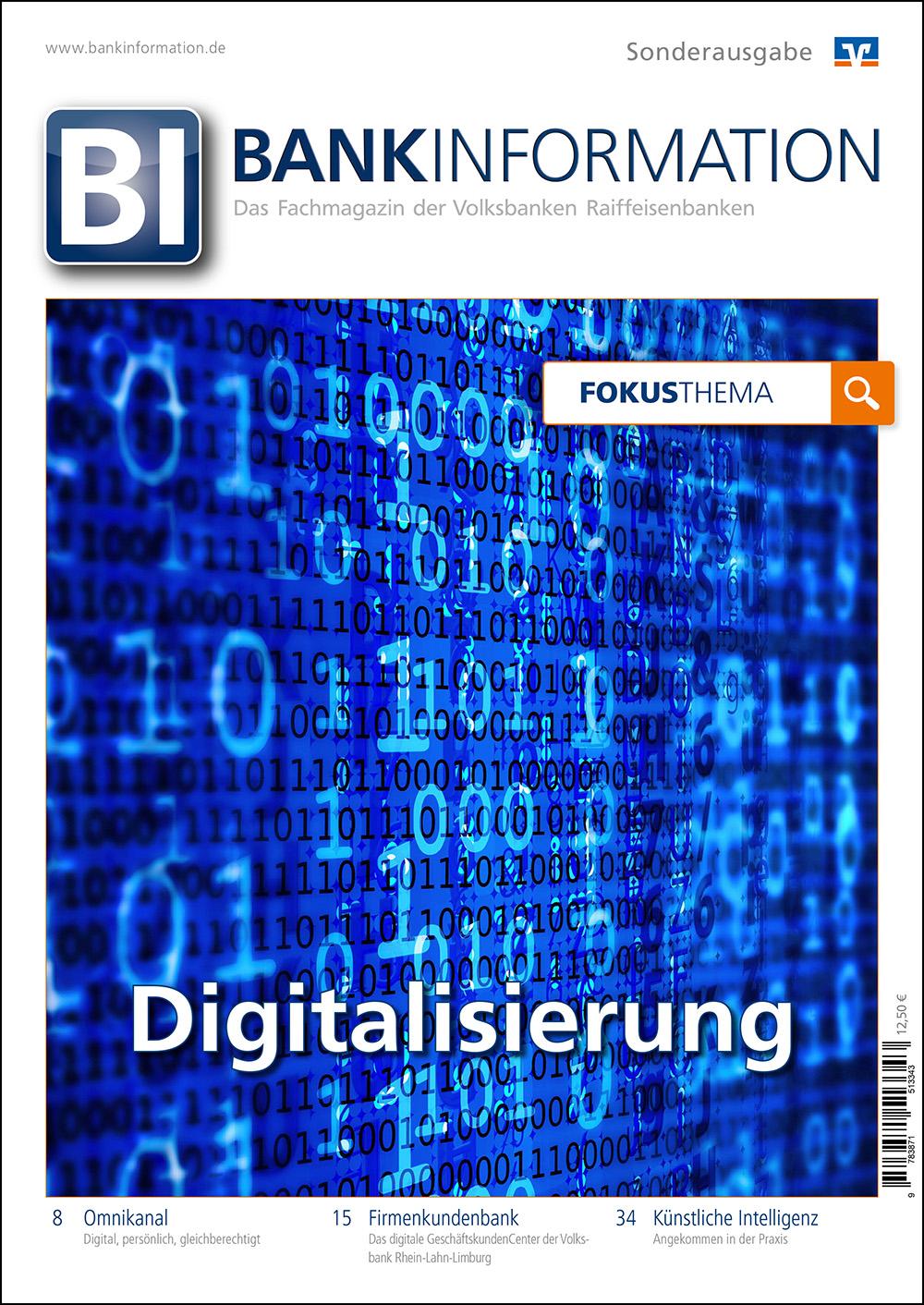 Cover: 9783871513343 | BankInformation, Fokus-Thema: Digitalisierung | BI-Sonderausgabe | V.