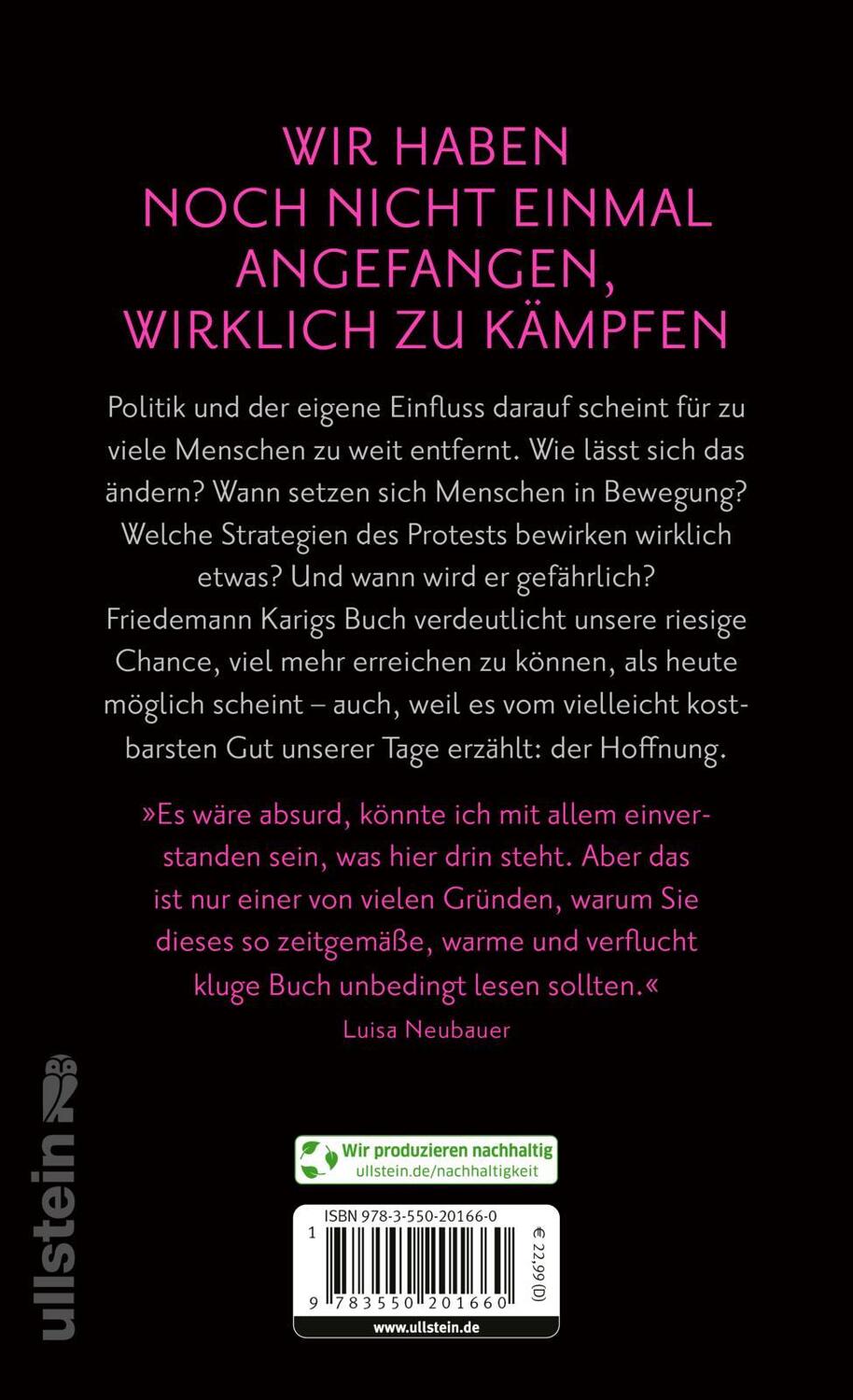 Rückseite: 9783550201660 | Was ihr wollt | Friedemann Karig | Buch | 192 S. | Deutsch | 2024