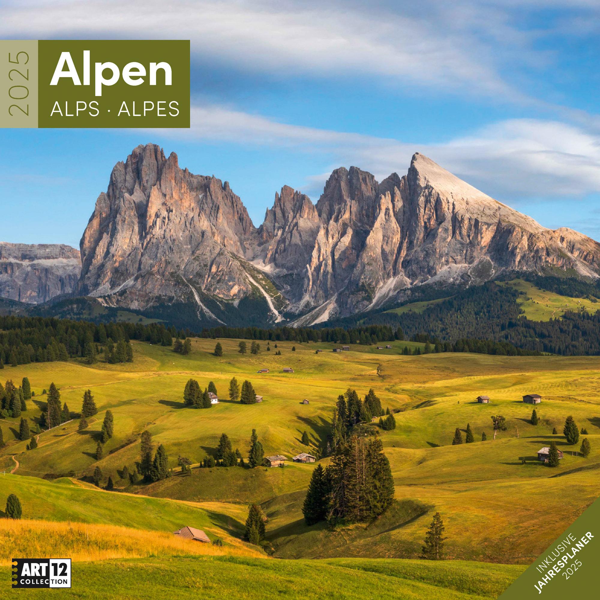 Cover: 9783838445144 | Alpen Kalender 2025 | Ackermann Kunstverlag | Kalender | 28 S. | 2025