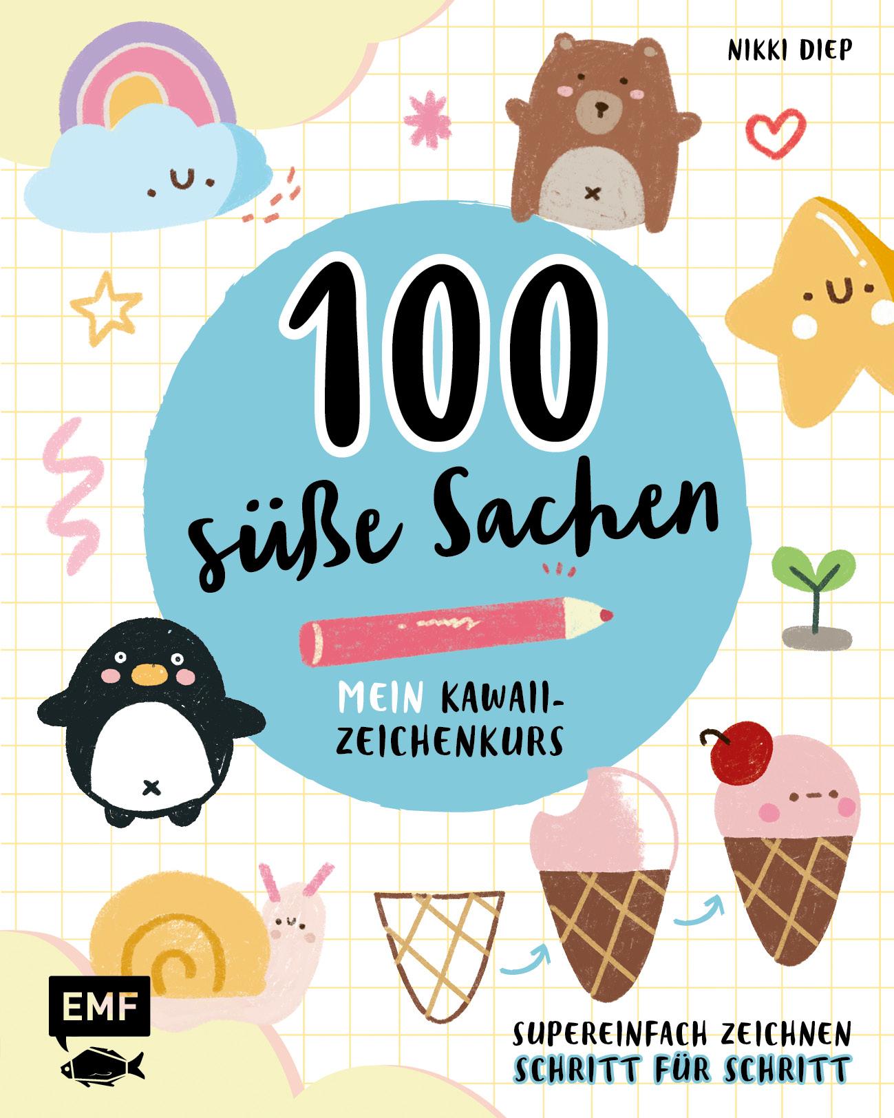 Cover: 9783745904307 | 100 süße Sachen - Mein Kawaii-Zeichenkurs | Nikki Diep | Taschenbuch