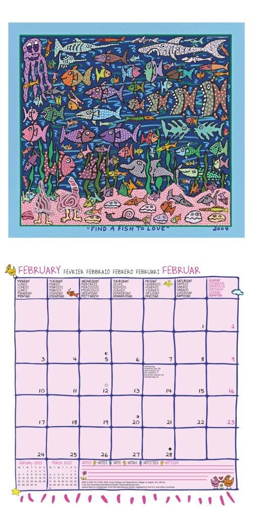 Bild: 4002725994073 | N NEUMANNVERLAGE - James Rizzi 2025 Broschürenkalender, 30x30cm,...