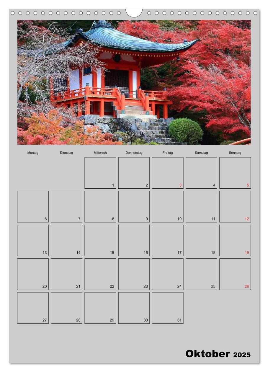 Bild: 9783457035337 | Wundervolles Japan (Wandkalender 2025 DIN A3 hoch), CALVENDO...