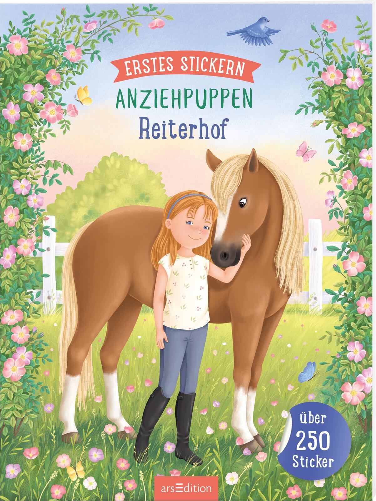 Cover: 9783845860046 | Erstes Stickern Anziehpuppen - Reiterhof | Über 250 Sticker | Beimler