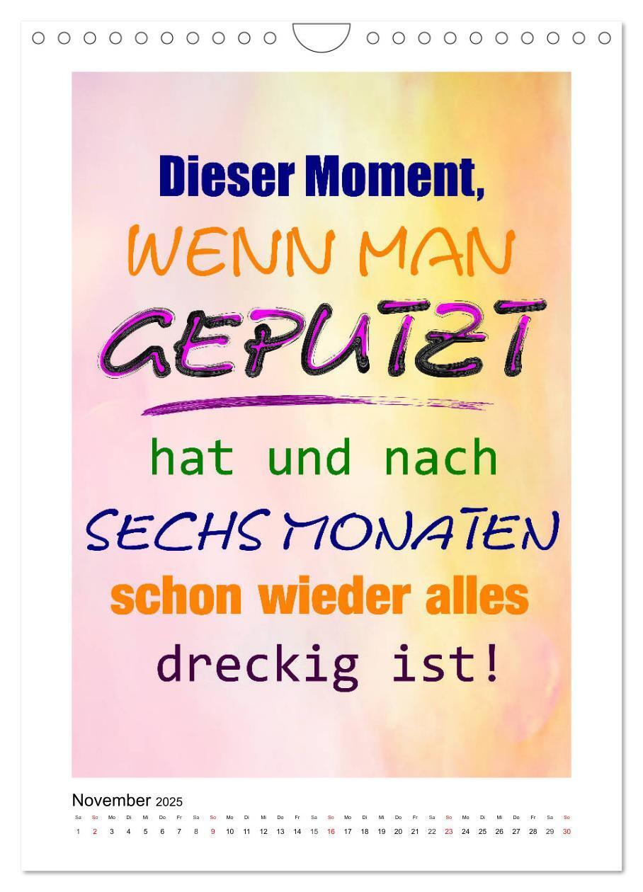 Bild: 9783435948536 | Humor und Ironie. Lustige Sprüche (Wandkalender 2025 DIN A4 hoch),...