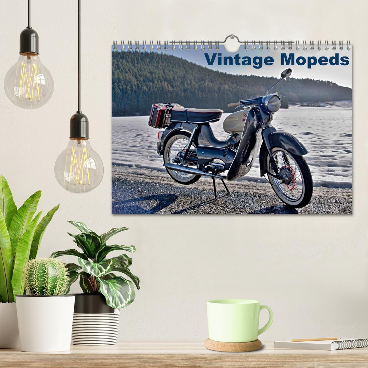 Bild: 9783435011032 | Vintage Mopeds (Wandkalender 2025 DIN A4 quer), CALVENDO...