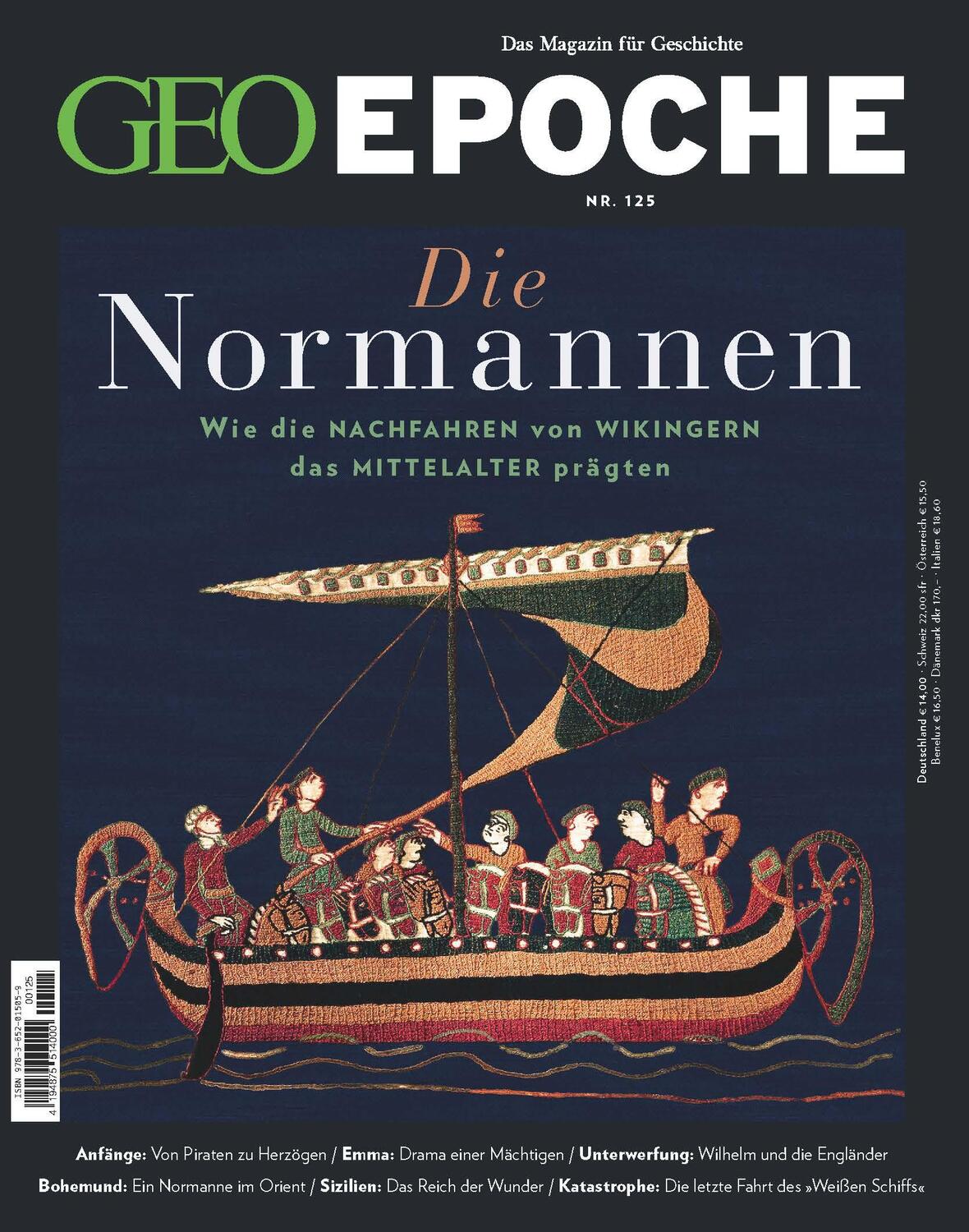 Cover: 9783652015059 | GEO Epoche 125/2024 - Die Normannen | Das Magazin für Geschichte