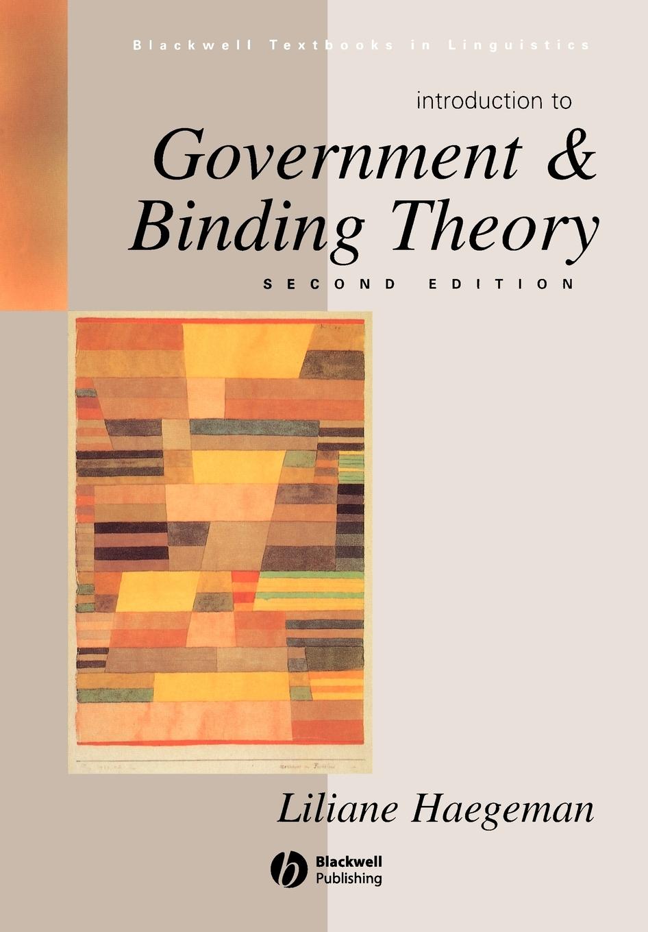 Cover: 9780631190677 | Introduction to Government and Binding Theory | Liliane Haegeman