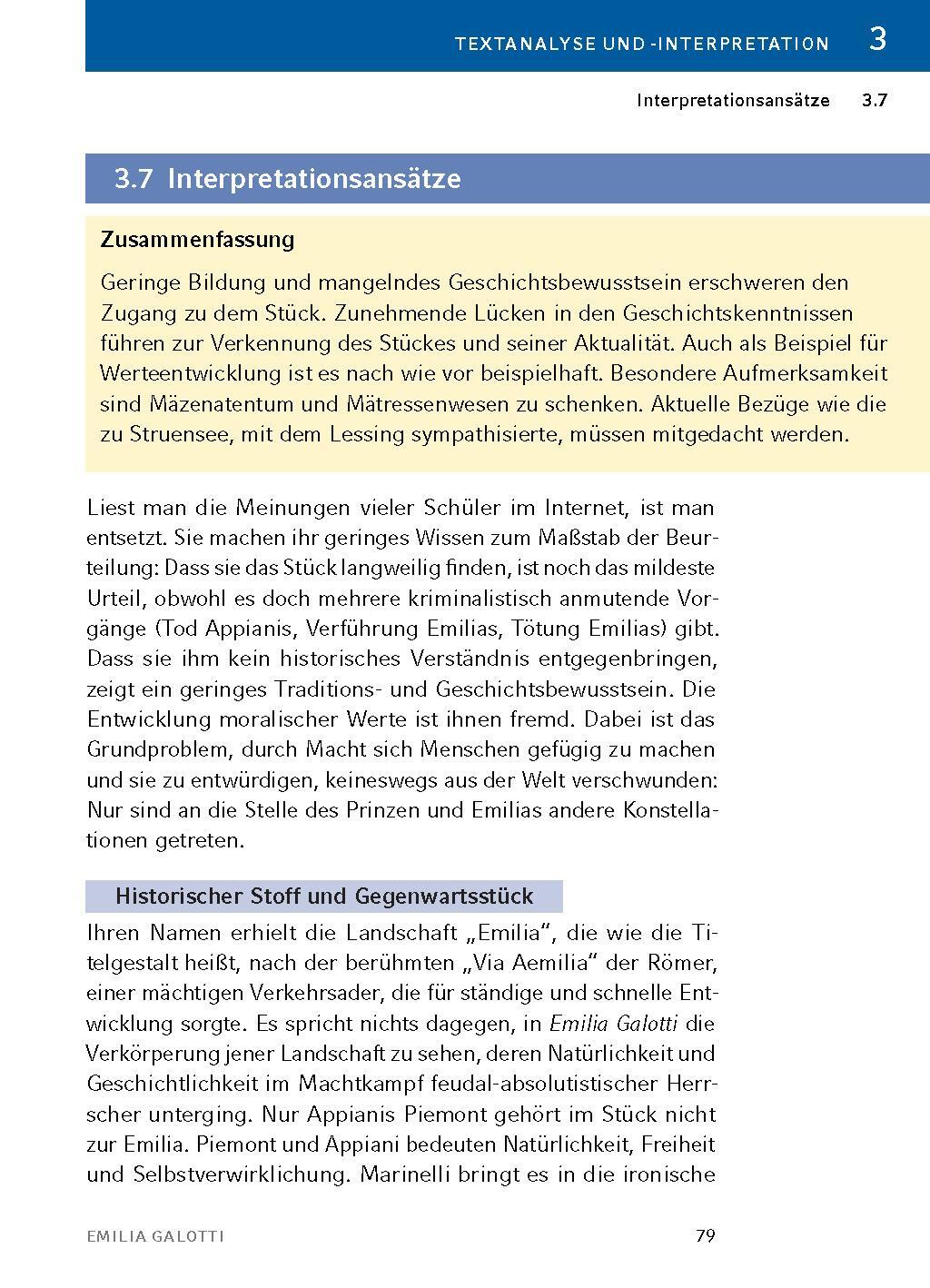 Bild: 9783804420700 | Emilia Galotti von Gotthold Ephraim Lessing - Textanalyse und...