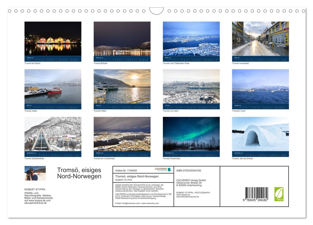 Bild: 9783435204182 | Tromsö, eisiges Nord-Norwegen (Wandkalender 2025 DIN A3 quer),...