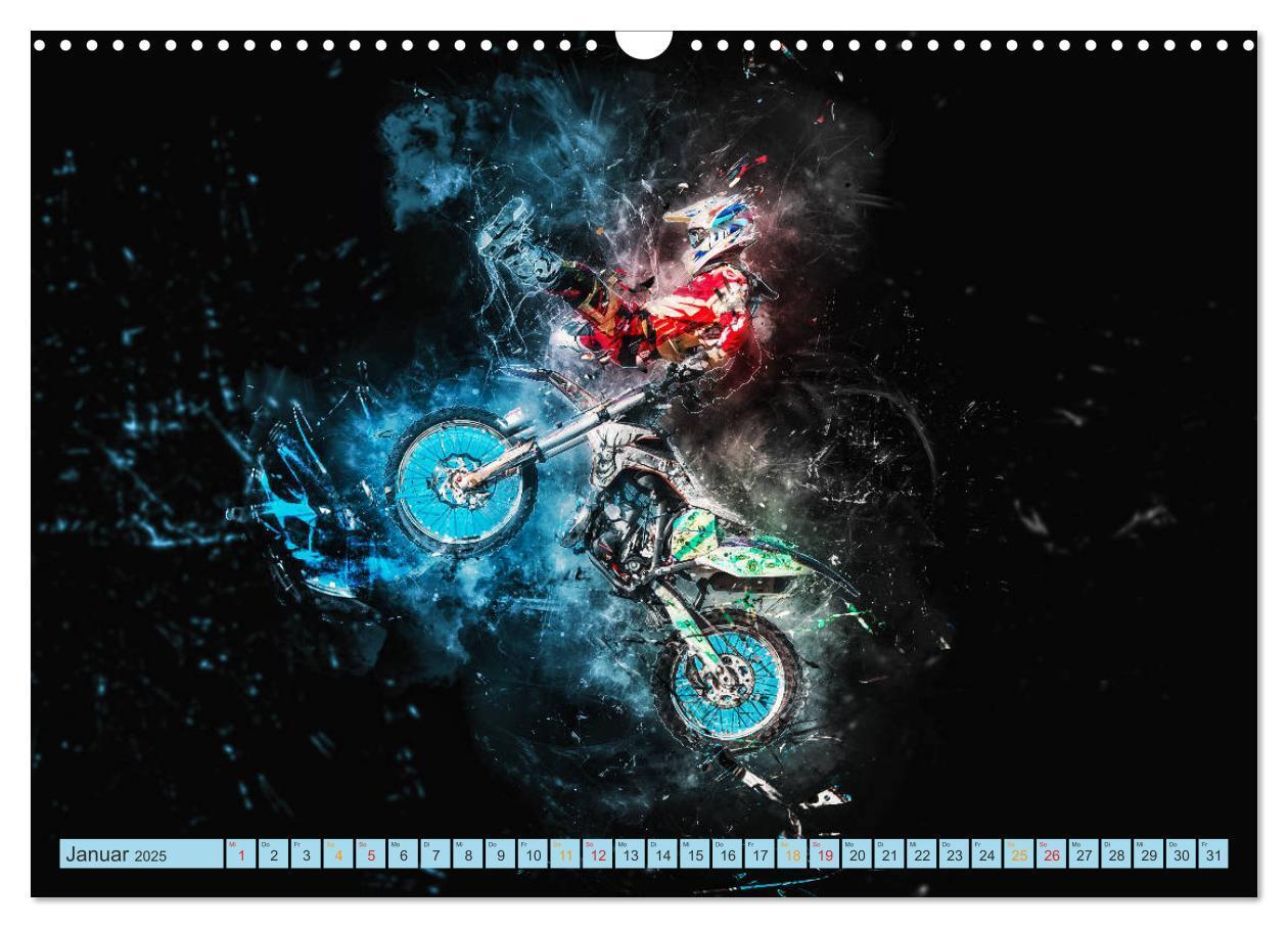 Bild: 9783435409891 | Motocross - extrem cool (Wandkalender 2025 DIN A3 quer), CALVENDO...