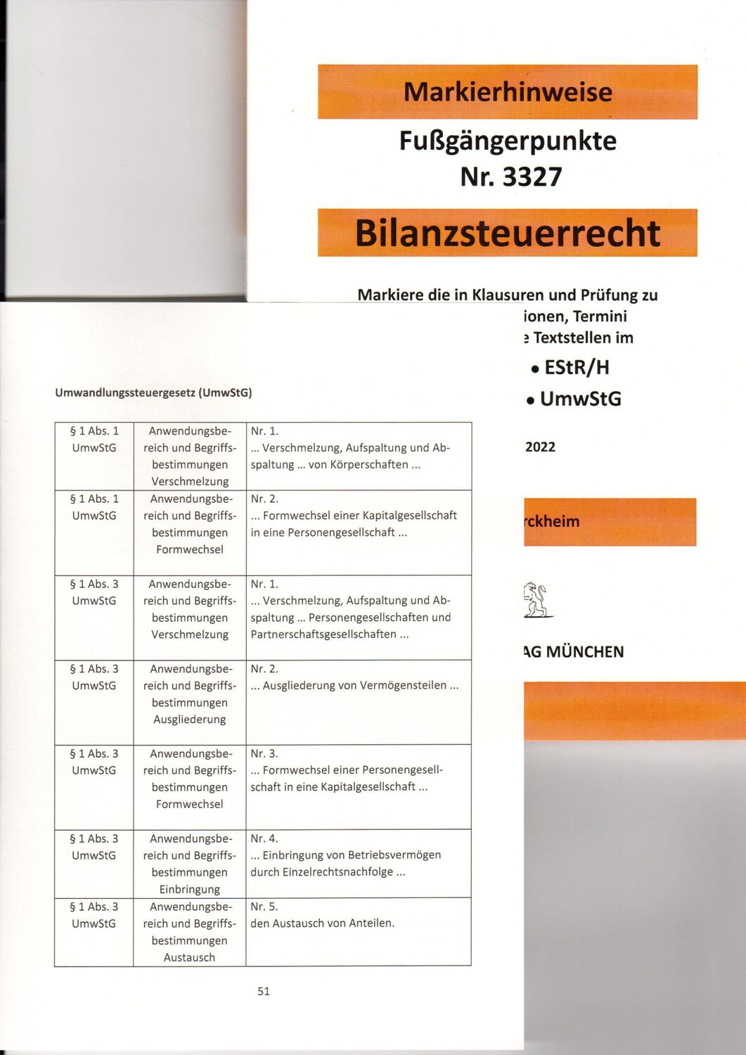 Bild: 9783864533327 | BILANZSTEUERRECHT 2022 Dürckheim-Markierhinweise/Fußgängerpunkte...