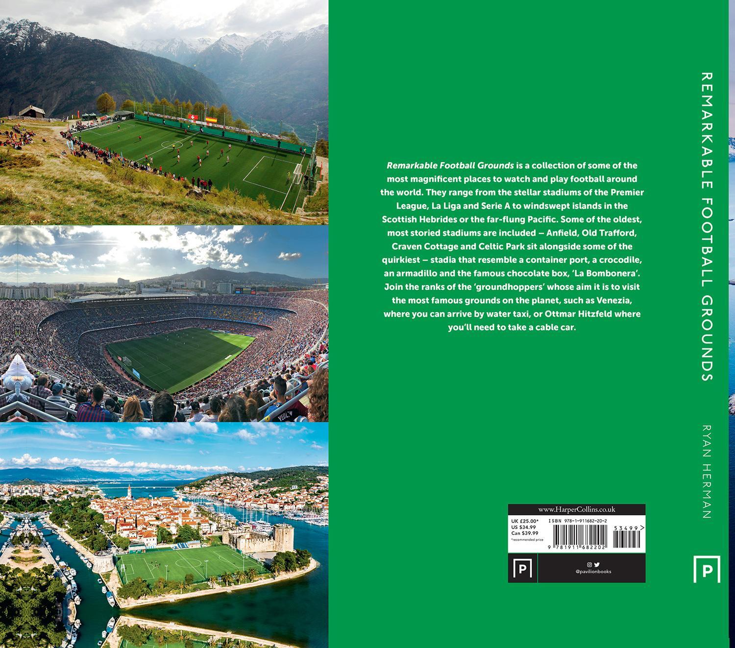 Rückseite: 9781911682202 | Remarkable Football Grounds | Ryan Herman | Buch | Englisch | 2022