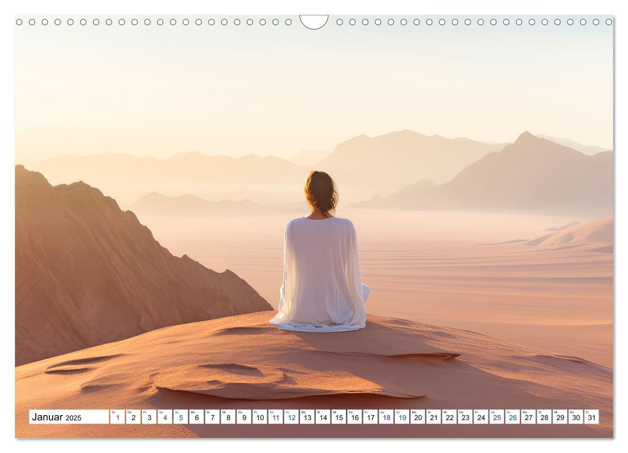 Bild: 9783383779978 | Meditation und weiter Horizont (Wandkalender 2025 DIN A3 quer),...