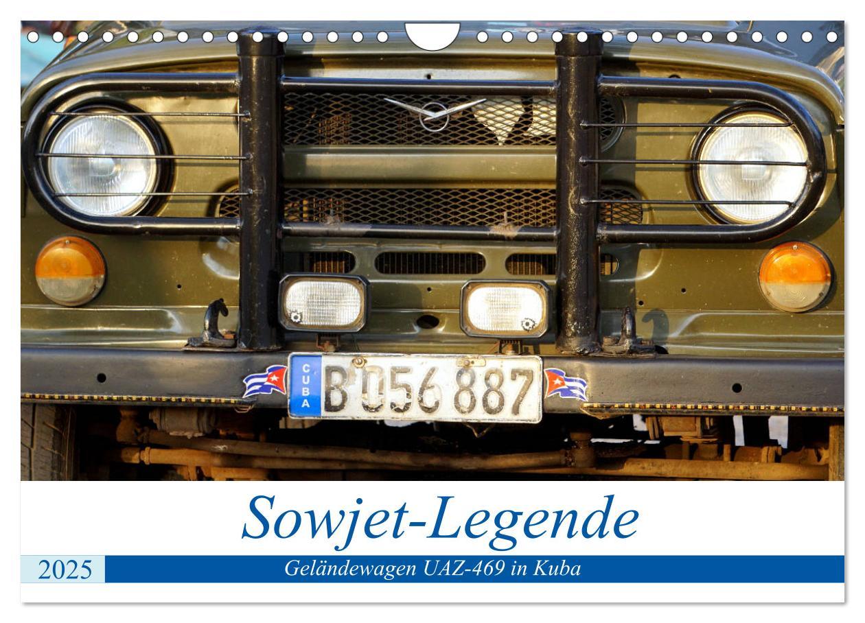 Cover: 9783435226214 | Sowjet-Legende - Der Geländewagen UAZ-469 in Kuba (Wandkalender...