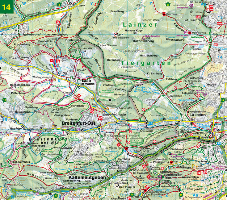 Bild: 9783707918601 | Wienerwald, Wanderatlas 1:40.000, Jubiläumsausgabe 2020 | Taschenbuch