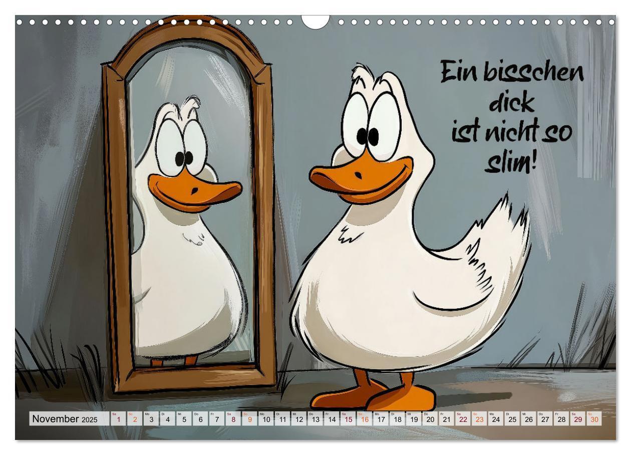 Bild: 9783457190029 | Gans coole Sprüche (Wandkalender 2025 DIN A3 quer), CALVENDO...