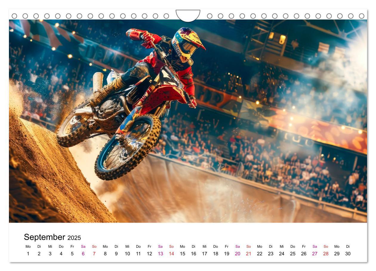 Bild: 9783457147962 | Motocross Erlebnisse (Wandkalender 2025 DIN A4 quer), CALVENDO...