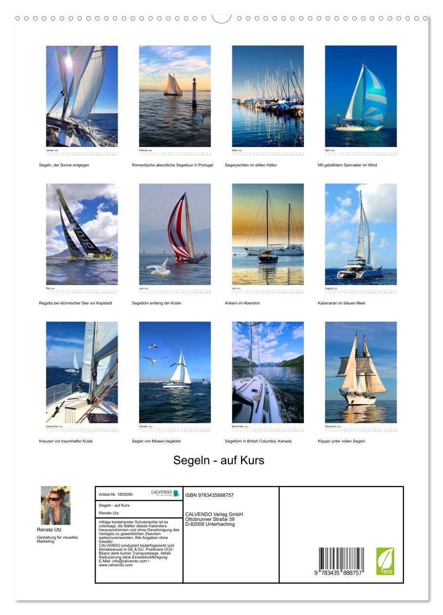 Bild: 9783435888757 | Segeln - auf Kurs (hochwertiger Premium Wandkalender 2025 DIN A2...