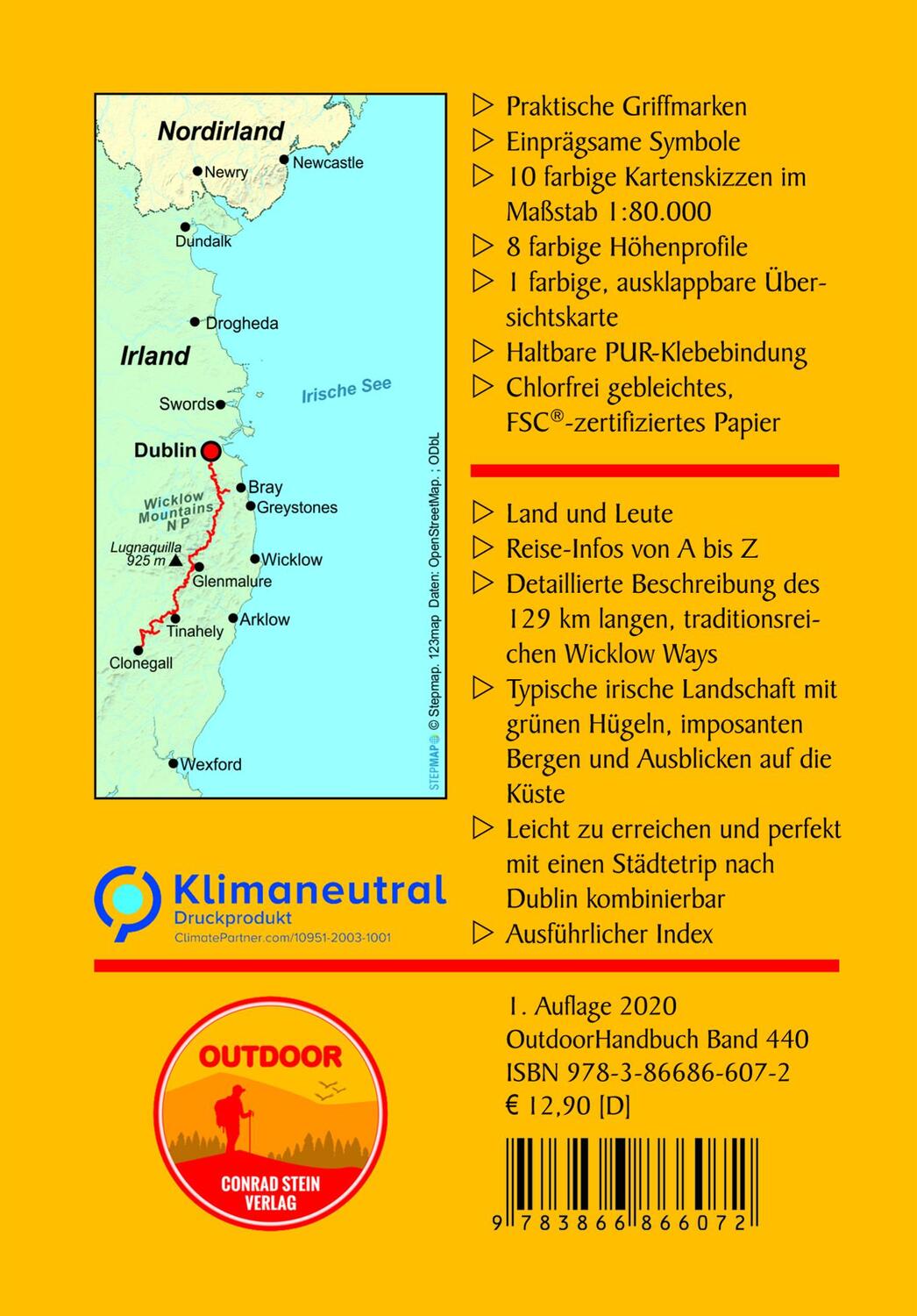 Rückseite: 9783866866072 | Irland: Wicklow Way | Karl-Georg Müller | Taschenbuch | Deutsch | 2020