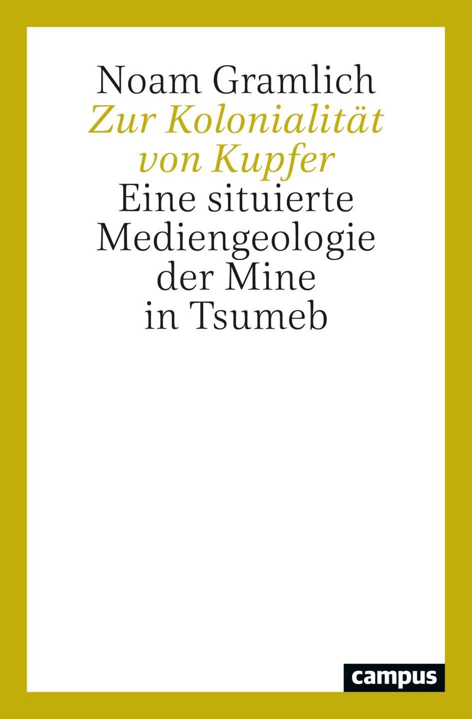 Cover: 9783593518879 | Zur Kolonialität von Kupfer | Noam Gramlich | Taschenbuch | 310 S.