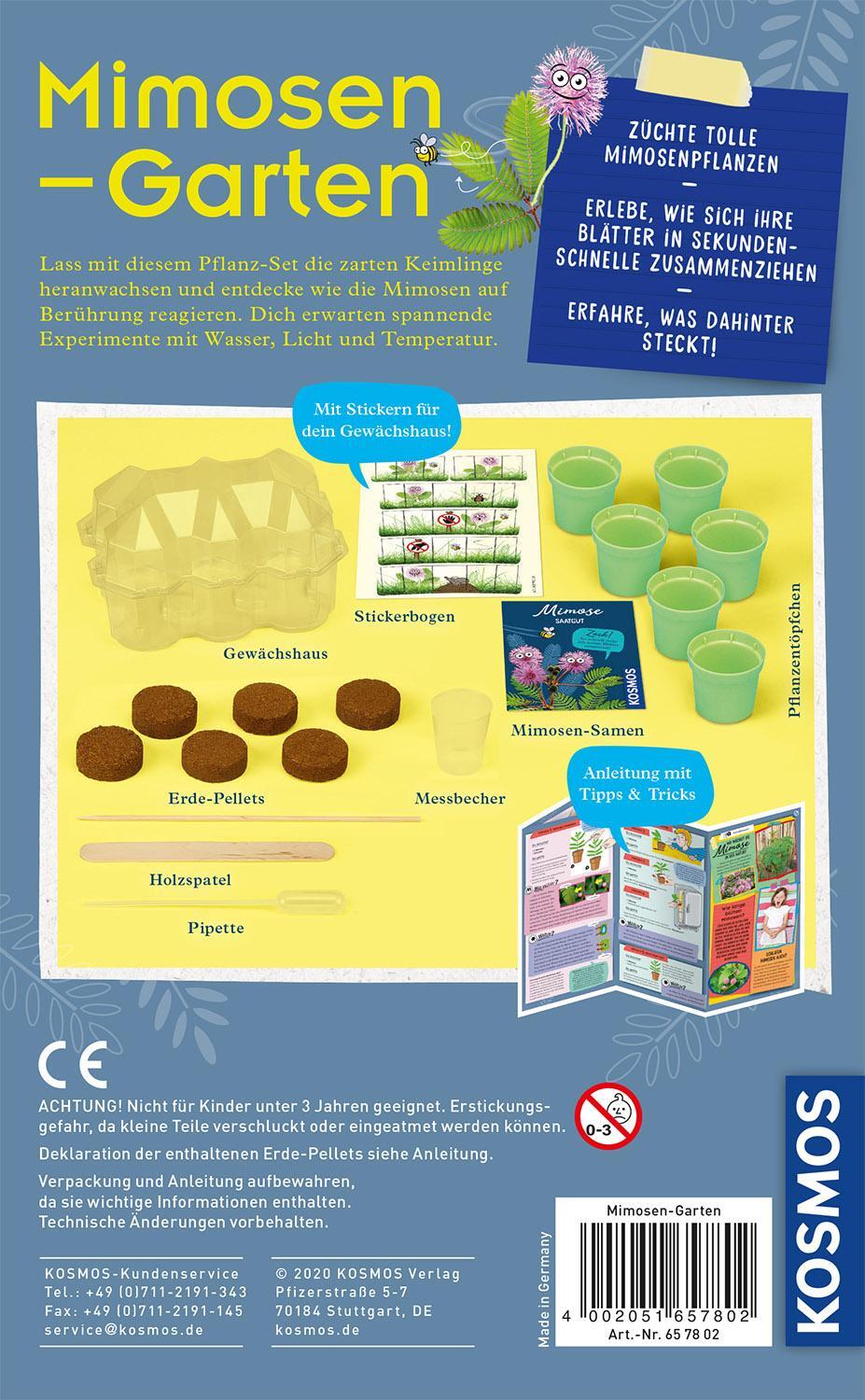 Rückseite: 4002051657802 | Mimosen-Garten | Experimentierkasten | Spiel | Brettspiel | 657802