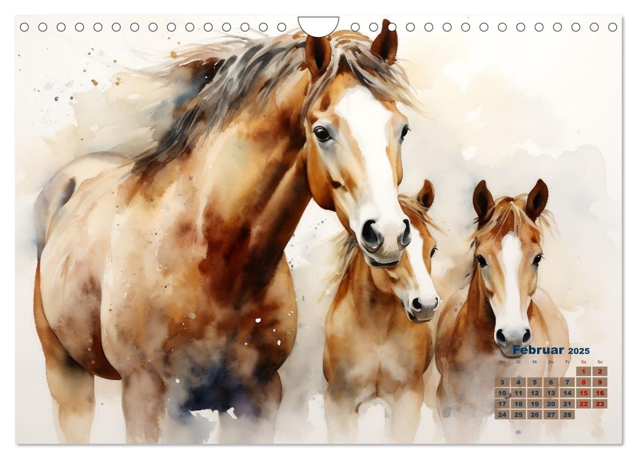 Bild: 9783435011780 | Kraftpakete in Aquarell (Wandkalender 2025 DIN A4 quer), CALVENDO...