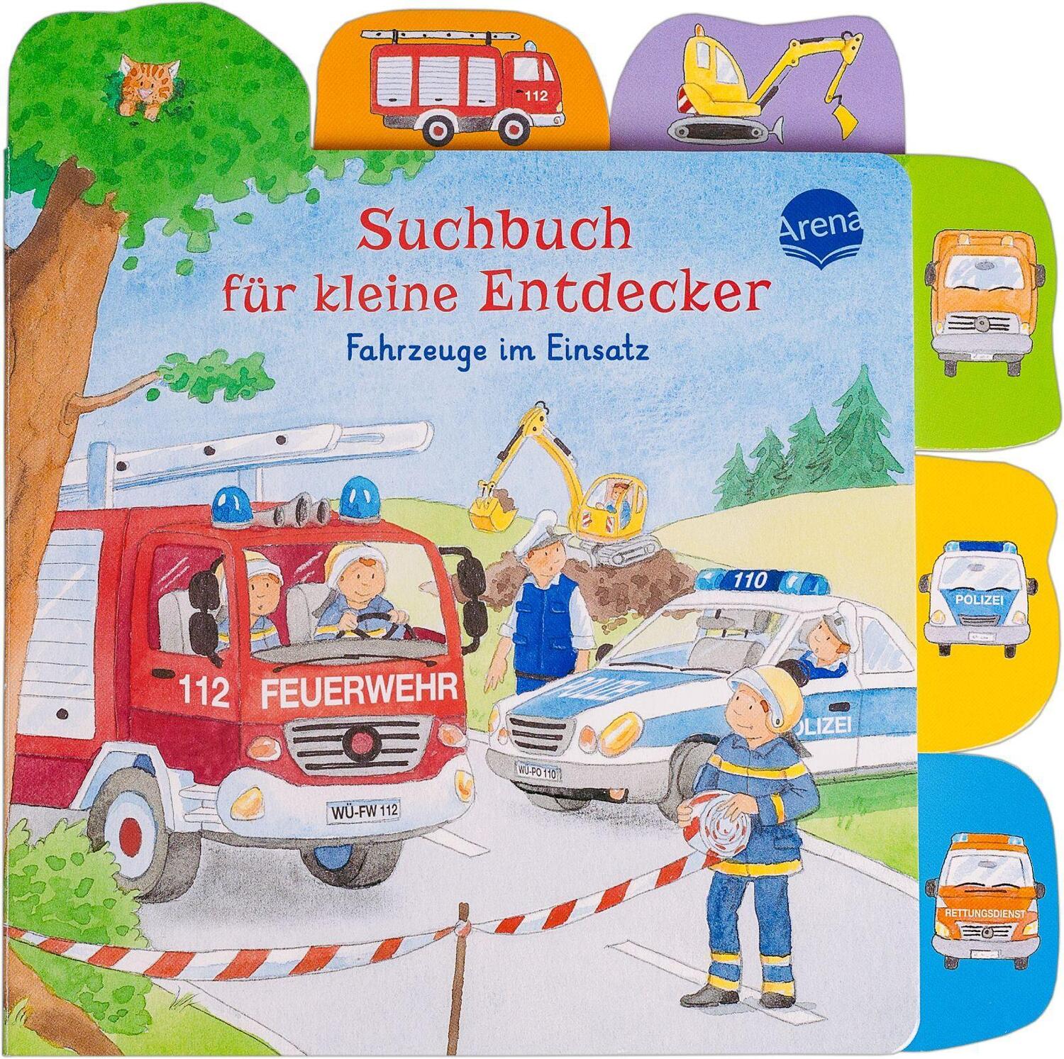 Cover: 9783401718491 | Suchbuch für kleine Entdecker. Fahrzeuge im Einsatz | Schuld | Buch