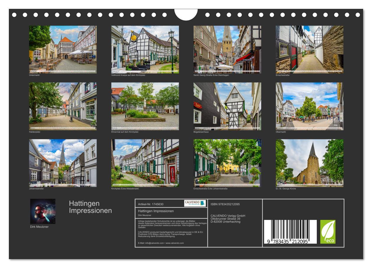 Bild: 9783435212095 | Hattingen Impressionen (Wandkalender 2025 DIN A4 quer), CALVENDO...