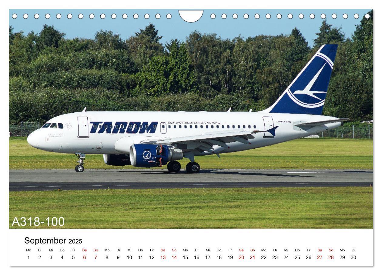 Bild: 9783383970023 | Flugzeuge von Airbus (Wandkalender 2025 DIN A4 quer), CALVENDO...