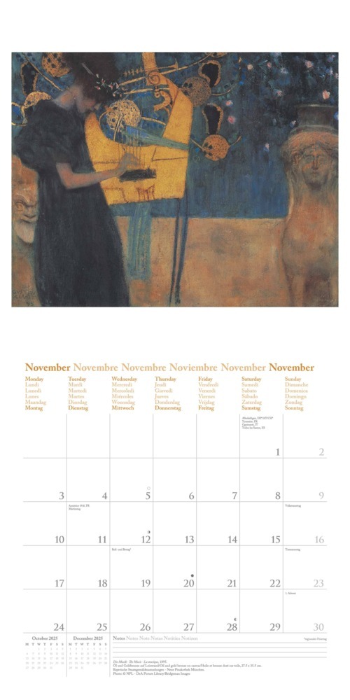 Bild: 4002725994004 | NEUMANN - Gustav Klimt 2025 Broschürenkalender, 30x30cm,...