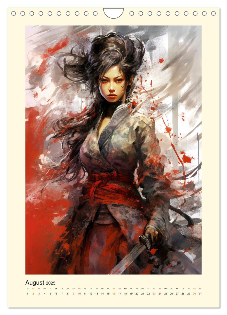 Bild: 9783435844371 | Samurai Amazonen (Wandkalender 2025 DIN A4 hoch), CALVENDO...