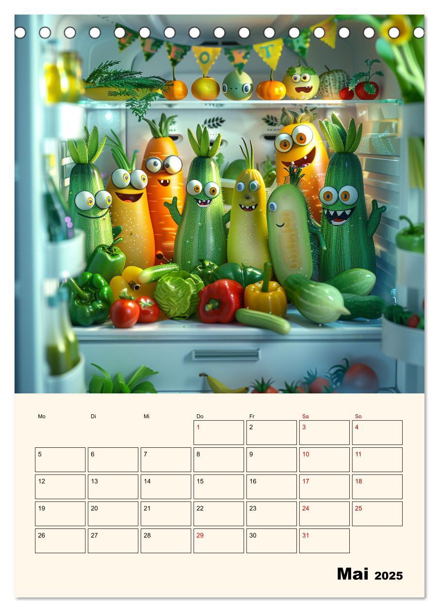 Bild: 9783435482009 | Nachts im Kühlschrank (Tischkalender 2025 DIN A5 hoch), CALVENDO...