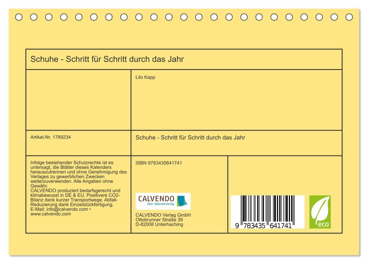 Bild: 9783435641741 | Schuhe - Schritt für Schritt durch das Jahr (Tischkalender 2025 DIN...