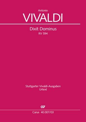 Cover: 9790007036379 | Dixit Dominus (Klavierauszug) | RV 594 | Antonio Vivaldi | Buch | 2004