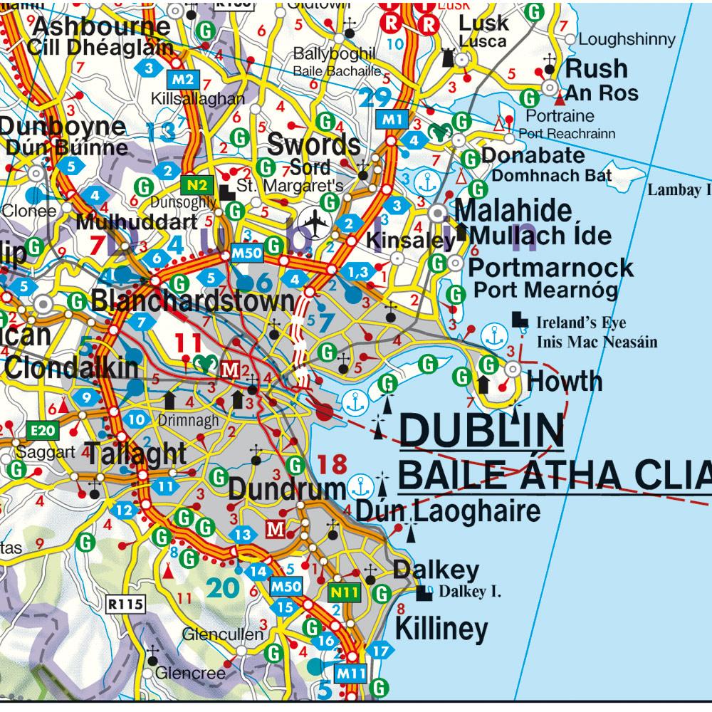 Bild: 9783707905885 | Irland 1 : 350 000. Autokarte | (Land-)Karte | Deutsch | 2013