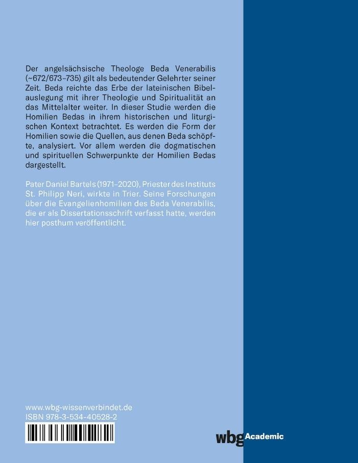 Rückseite: 9783534405282 | Die Evangelienhomilien des Beda Venerabilis | Daniel Bartels | Buch