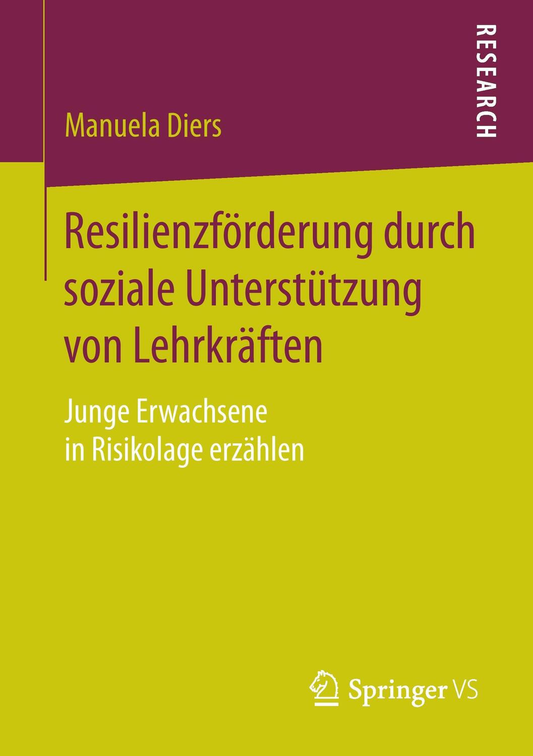 Cover: 9783658113155 | Resilienzförderung durch soziale Unterstützung von Lehrkräften | Diers