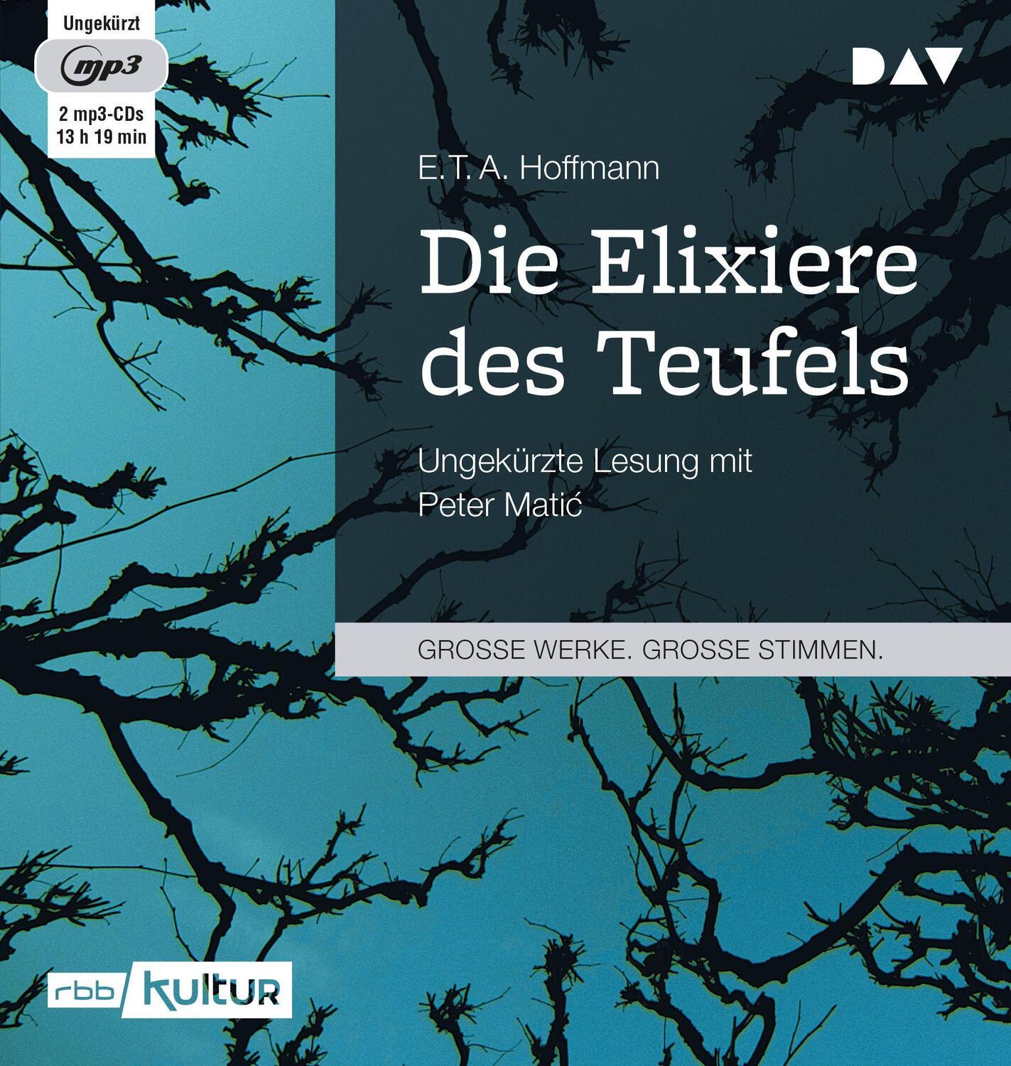 Cover: 9783862316205 | Die Elixiere des Teufels | Ungekürzte Lesung | Hoffmann | MP3 | 2