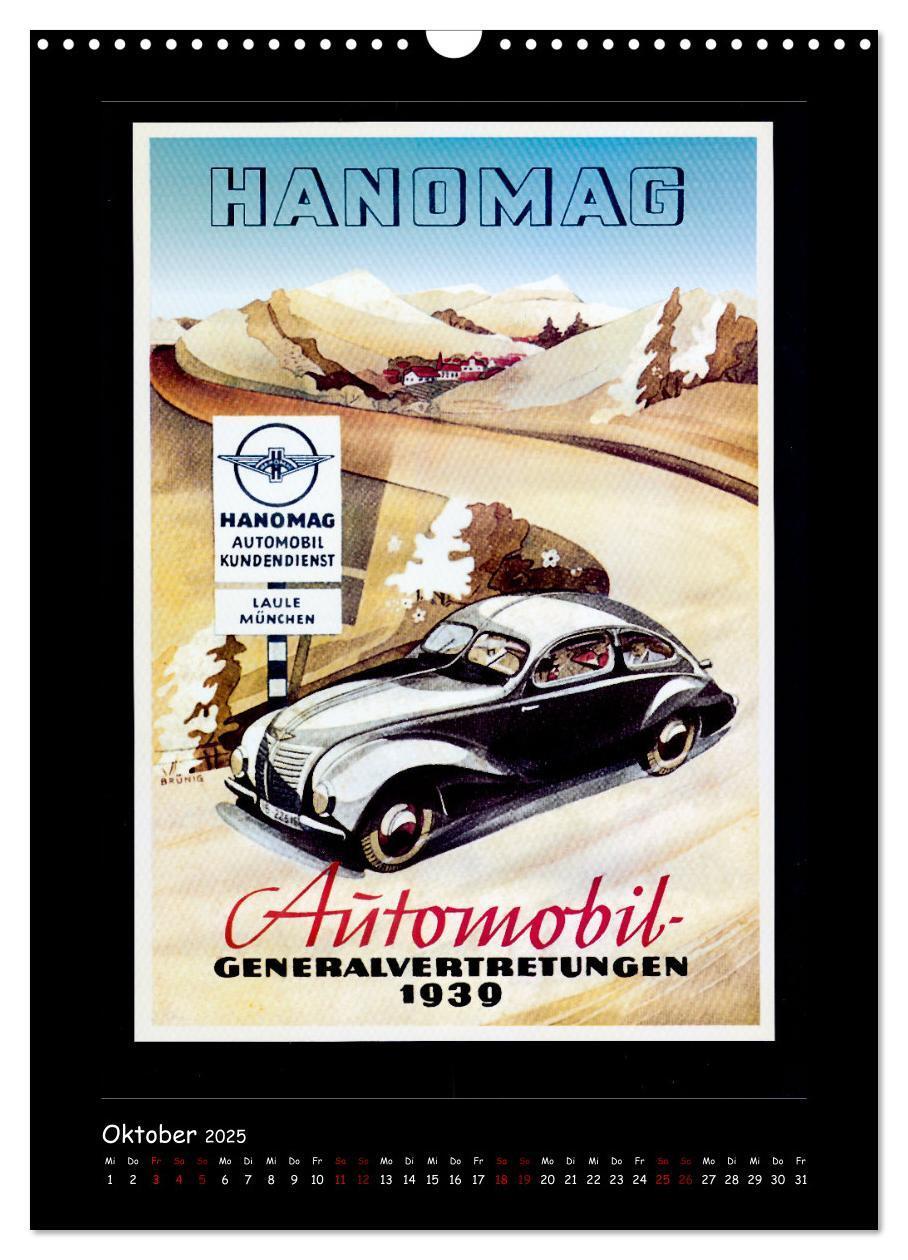 Bild: 9783435906642 | Historische Automobilplakate (Wandkalender 2025 DIN A3 hoch),...