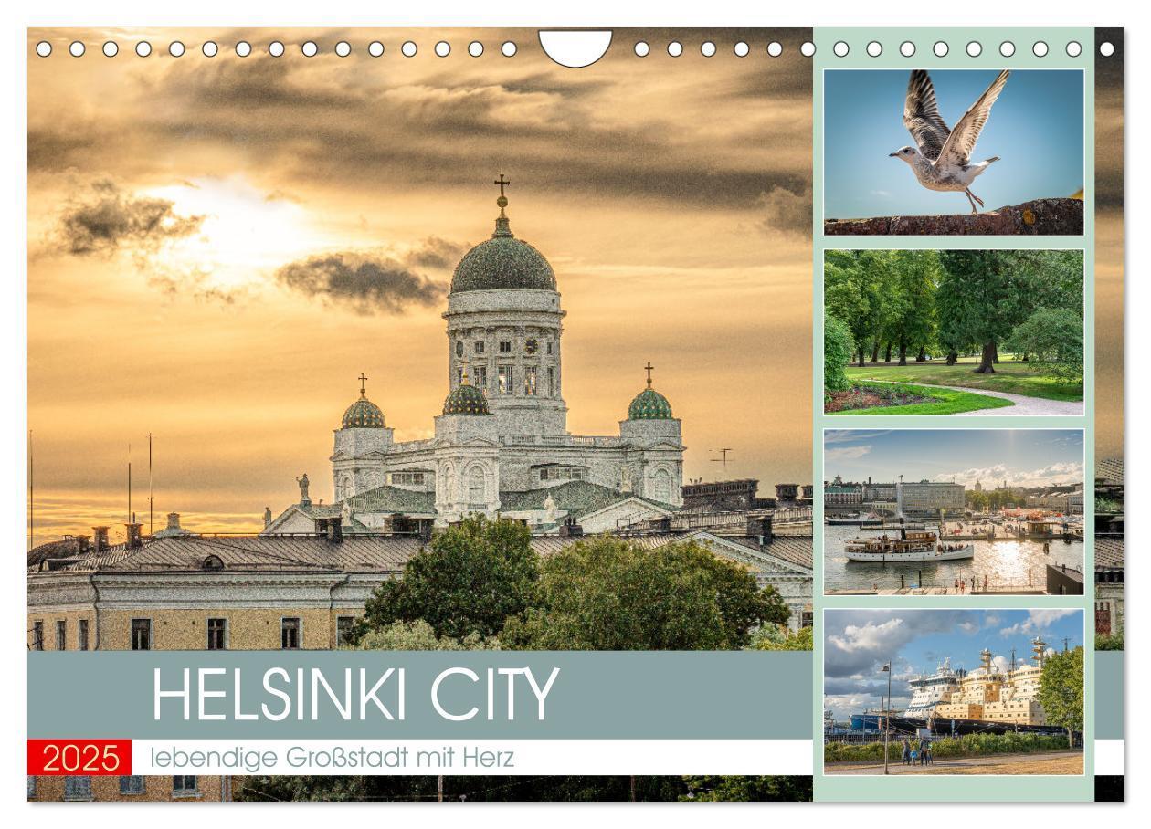 Cover: 9783383946219 | HELSINKI CITY (Wandkalender 2025 DIN A4 quer), CALVENDO Monatskalender