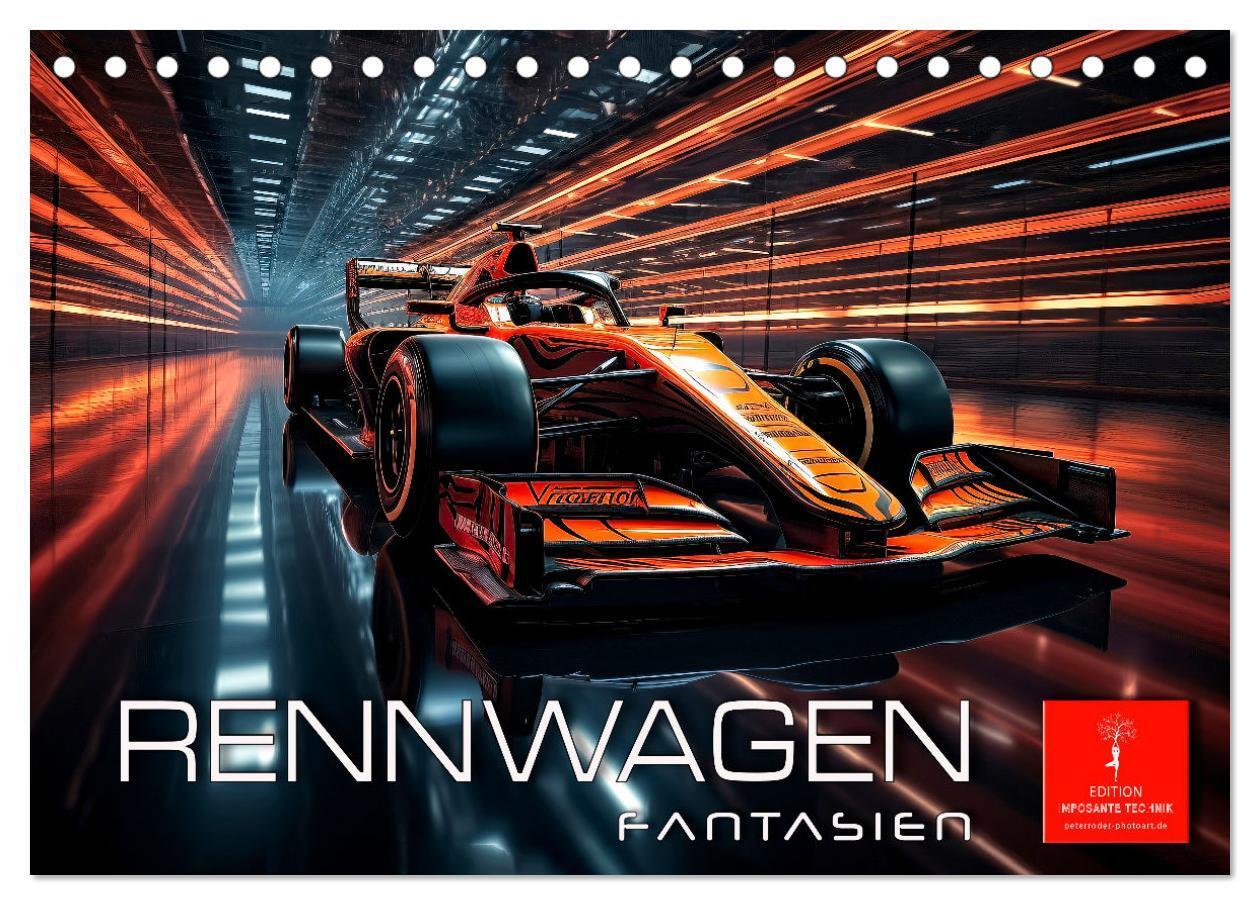 Cover: 9783383890567 | Rennwagen Fantasien (Tischkalender 2025 DIN A5 quer), CALVENDO...