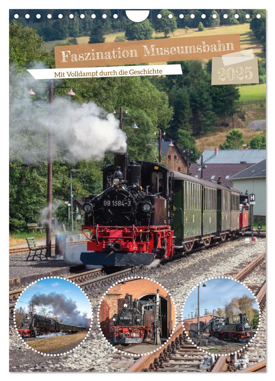 Cover: 9783383833199 | Faszination Museumsbahn (Wandkalender 2025 DIN A4 hoch), CALVENDO...