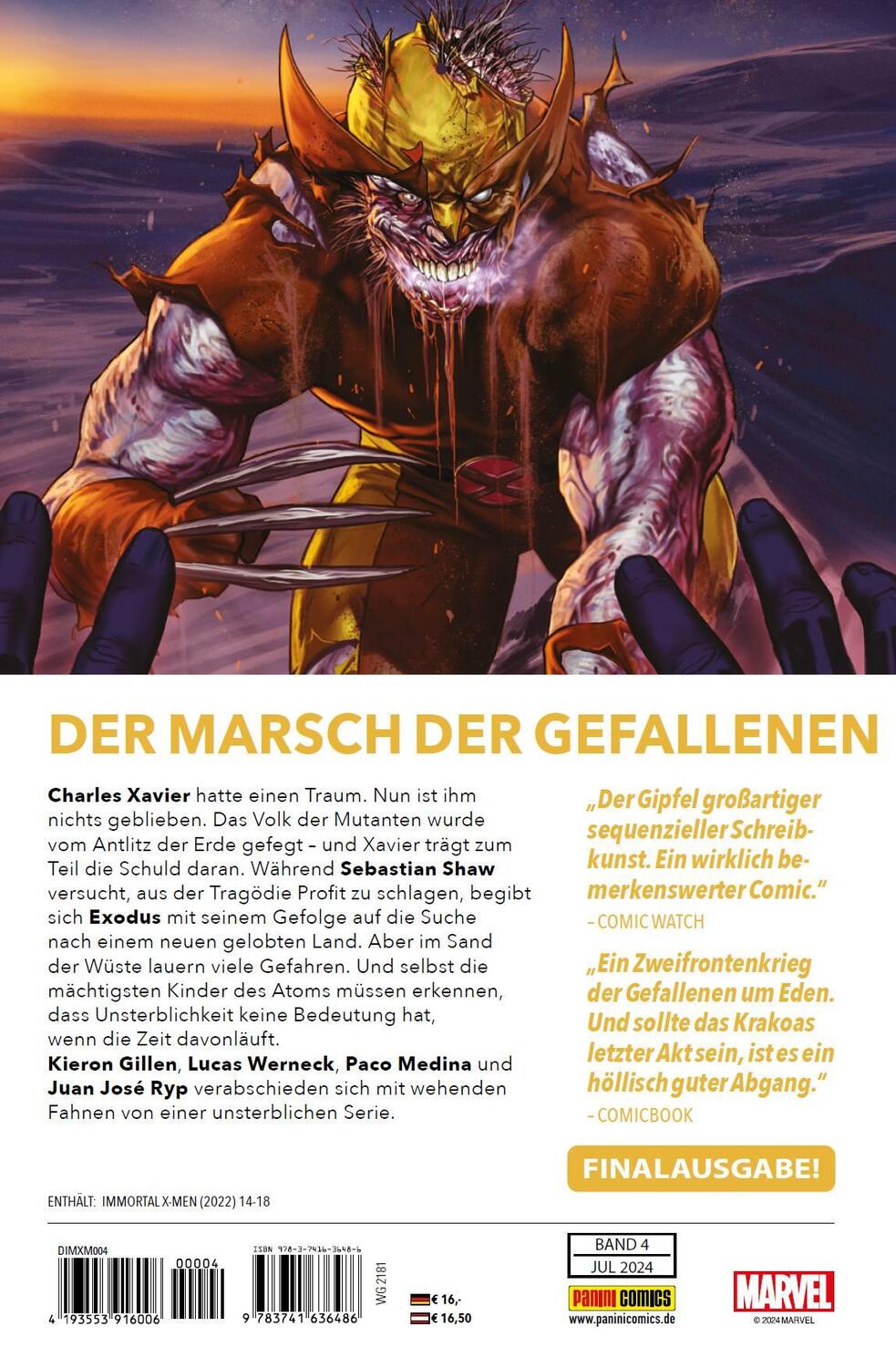 Rückseite: 9783741636486 | Die unsterblichen X-Men | Bd. 4: Der Teufel in der Wüste | Taschenbuch